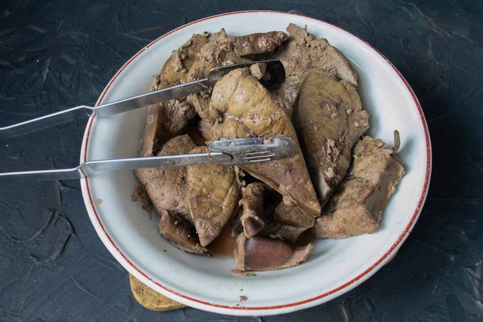 Паштет из говяжьей печени с морковью и луком и сливочным маслом Паштет из говяжьей печени с морковью и луком и сливочным маслом