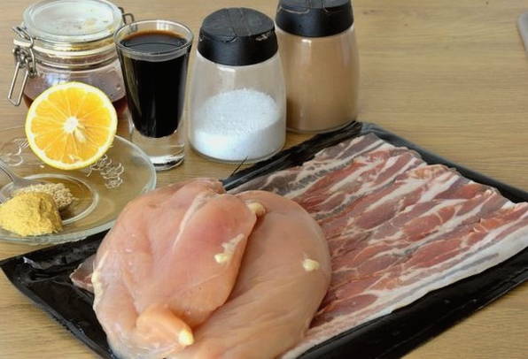 Куриная грудка в беконе в духовке Куриная грудка в беконе в духовке