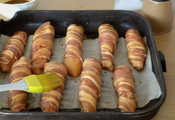 Куриная грудка в беконе в духовке Куриная грудка в беконе в духовке
