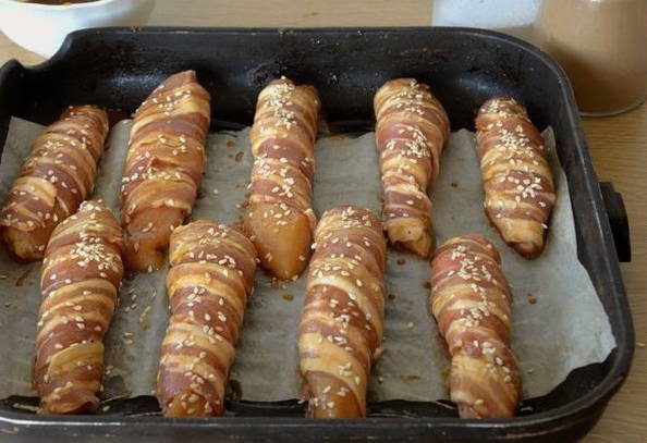 Куриная грудка в беконе в духовке Куриная грудка в беконе в духовке