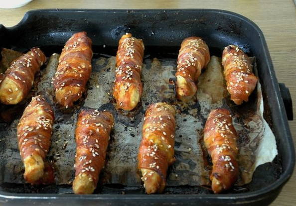 Куриная грудка в беконе в духовке Куриная грудка в беконе в духовке