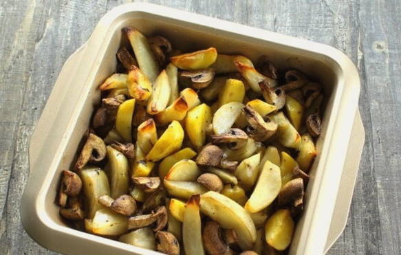Картофель с грибами в духовке Картофель с грибами в духовке