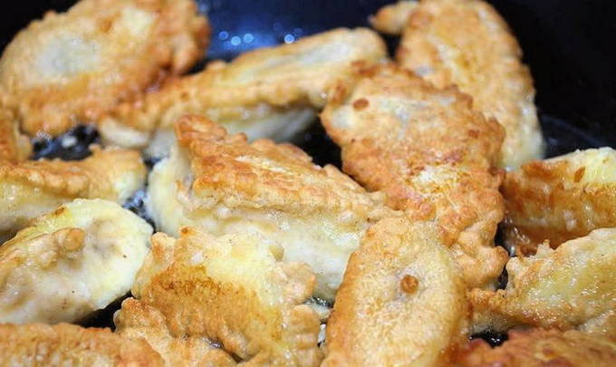 Жареные бананы на сковороде