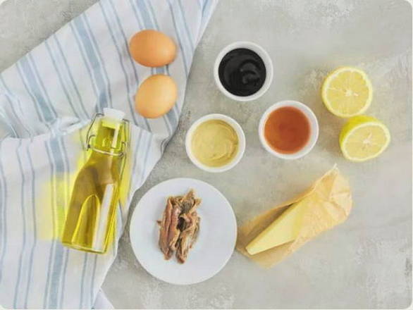 Заправка с горчицей для салата Цезарь