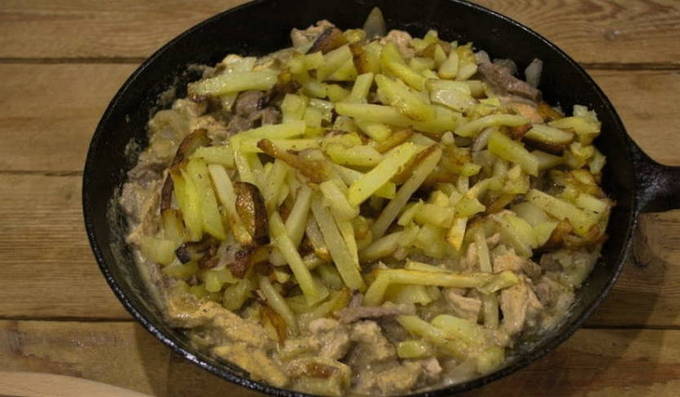 Скоблянка с картошкой классическая Скоблянка с картошкой классическая