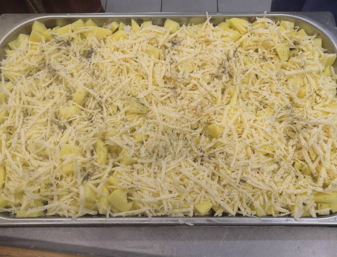 Картошка по-французски с фаршем Картошка по-французски с фаршем
