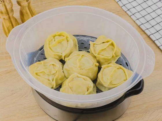 Манты с картошкой