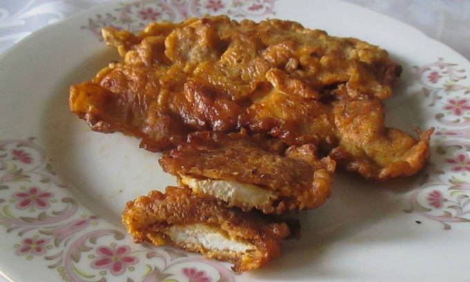 Кляр для курицы на сковороде