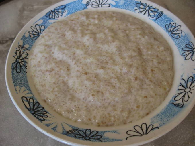 Каша пшеничная на молоке