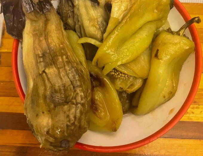 Салат из печеных овощей