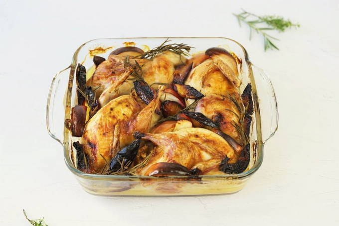 Перепела в духовке