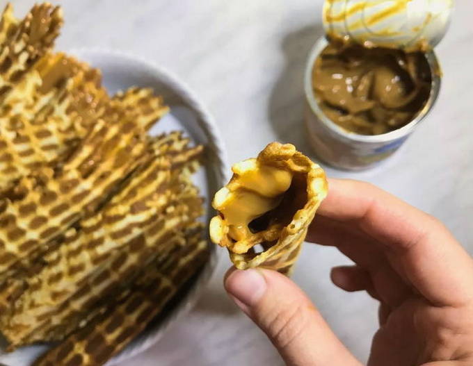 Вафли в советской вафельнице Вафли в советской вафельнице