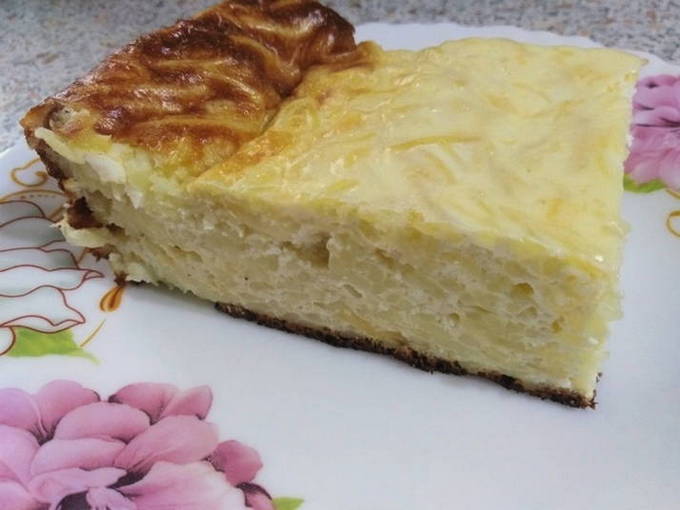 Лапшевник с творогом, как в детском саду