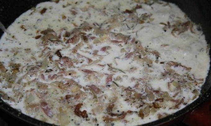 Ньокки с беконом Ньокки с беконом