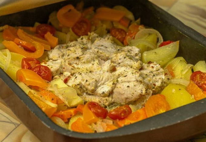 Куриная грудка с картошкой в духовке Куриная грудка с картошкой в духовке