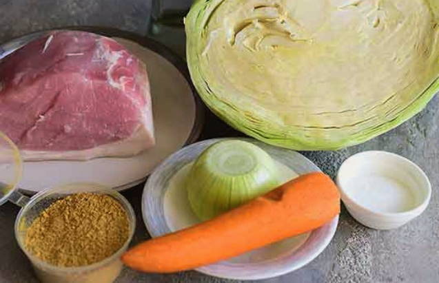 Тушеная капуста с мясом в мультиварке Тушеная капуста с мясом в мультиварке