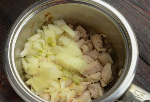 Макароны с куриным филе Макароны с куриным филе