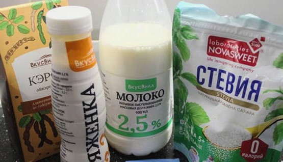 Десерт из ряженки с желатином и какао Десерт из ряженки с желатином и какао