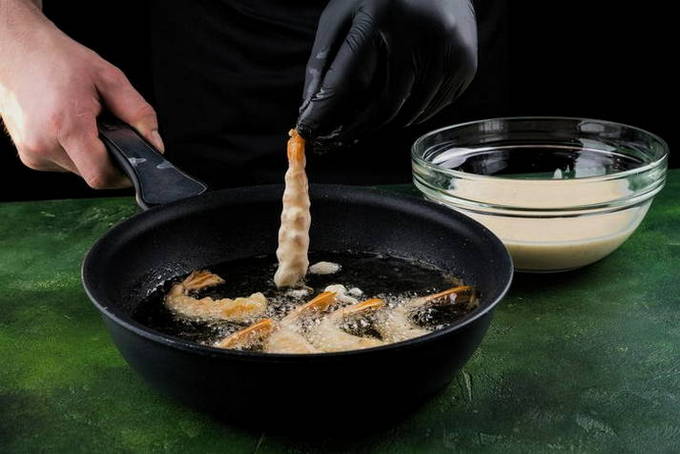 Креветки в кляре