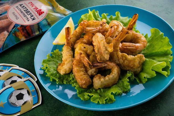 Креветки в кляре