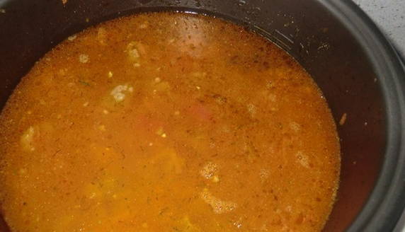 Рис с фаршем в мультиварке Рис с фаршем в мультиварке