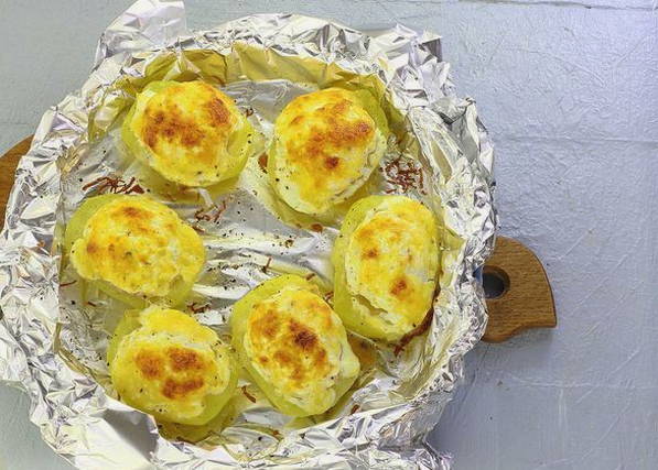 Фаршированный картофель с фаршем в духовке Фаршированный картофель с фаршем в духовке
