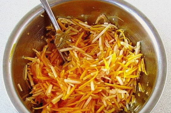 Салат из свежей тыквы