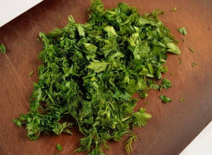Хычины с сыром и зеленью Хычины с сыром и зеленью