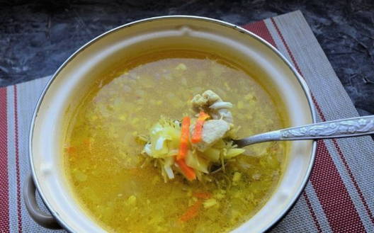Суп с яйцом и курицей Суп с яйцом и курицей