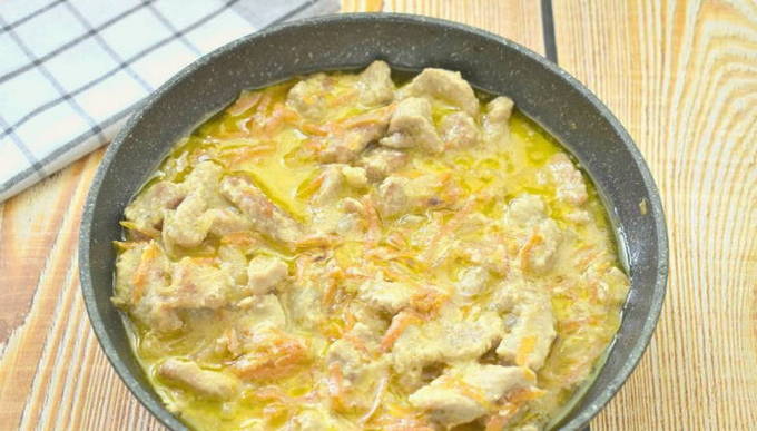 Мясо в сметанном соусе Мясо в сметанном соусе