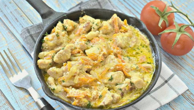 Мясо в сметанном соусе Мясо в сметанном соусе