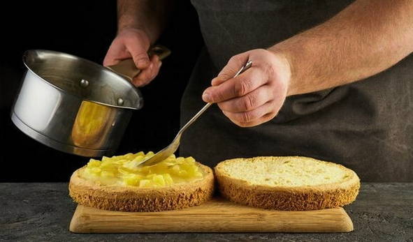 Торт с ананасами Торт с ананасами