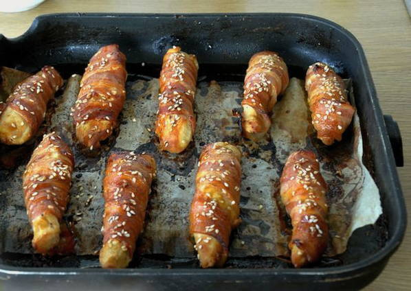 Куриная грудка в беконе Куриная грудка в беконе
