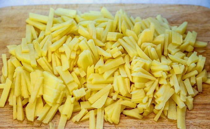 Жареная картошка с салом