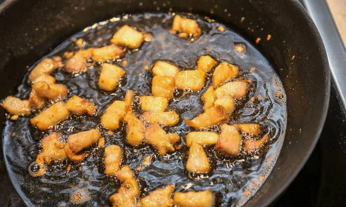 Жареная картошка с салом