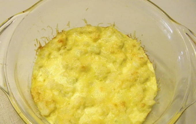 Цветная капуста с яйцом в духовке