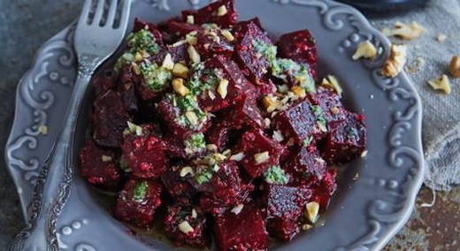 Салат из свеклы с орехами грецкими