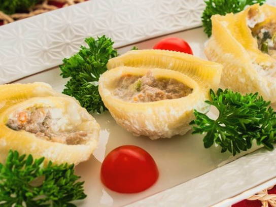 Фаршированные макароны-ракушки Фаршированные макароны-ракушки