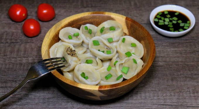 Пельмени с грибами Пельмени с грибами