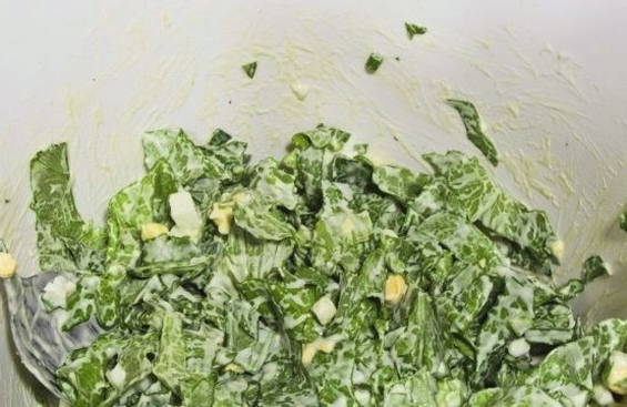 Салат из листьев салата