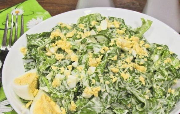 Салат из листьев салата