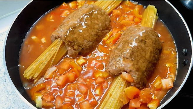 Спагетти с мясом