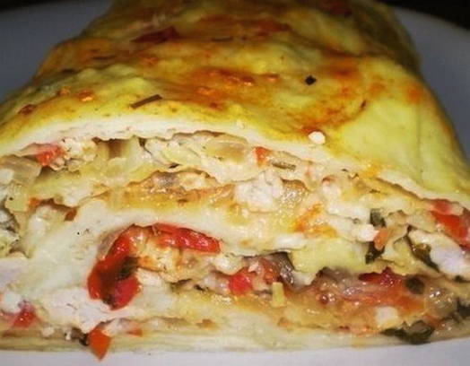 Запеканка из лаваша