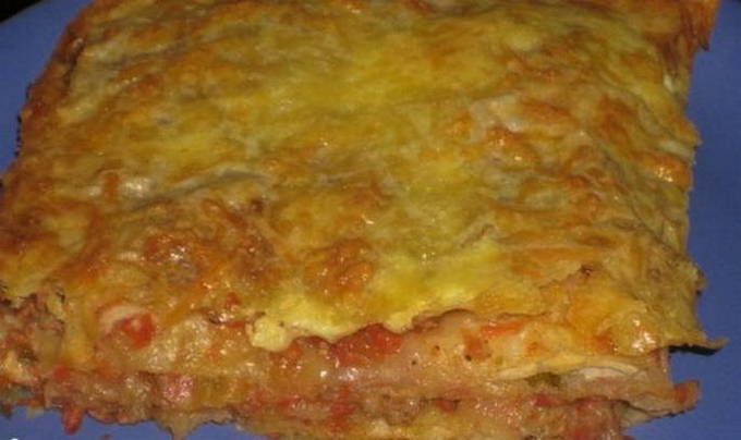 Запеканка из лаваша
