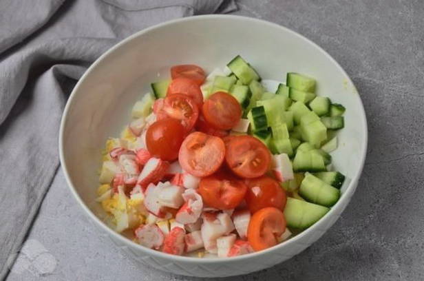 Салат Нежность с крабовыми палочками