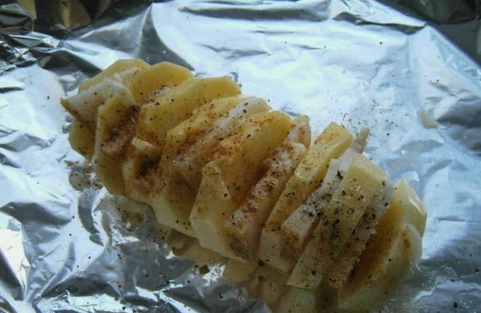 Картошка с салом Картошка с салом