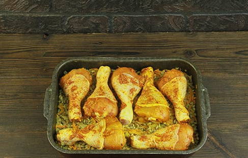 Перловка с курицей