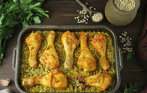 Перловка с курицей