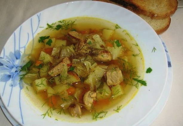 Суп с капустой и картошкой Суп с капустой и картошкой