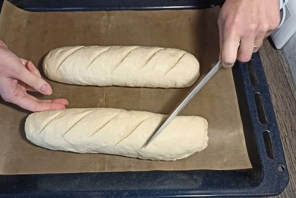 Домашний батон в духовке